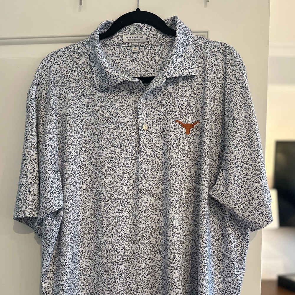 Peter Millar Texas Game Day Performance Jersey Polo
